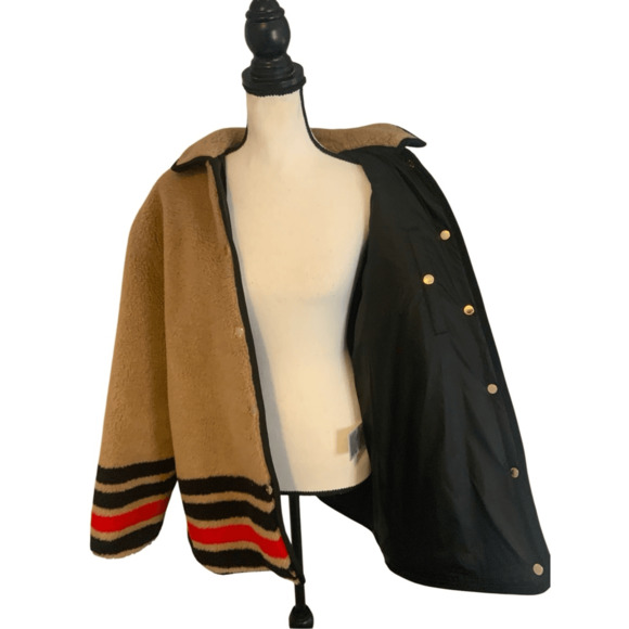 Burberry Teddy Sherpa Style Kettlewell Jacket New - Picture 10 of 10